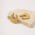 Nicholls Jewelry - Earrings Nicholls Square U Earrings In Gold 93653238