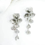 Nicholls Jewelry - Earrings Nicholls Waterfall Flower Drop Earrings In Silver 00100598