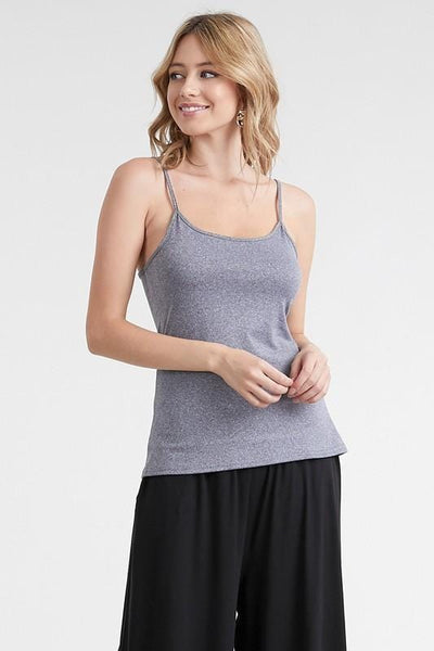 Back To Basics Tank Top-Heather Grey - Infinity Raine