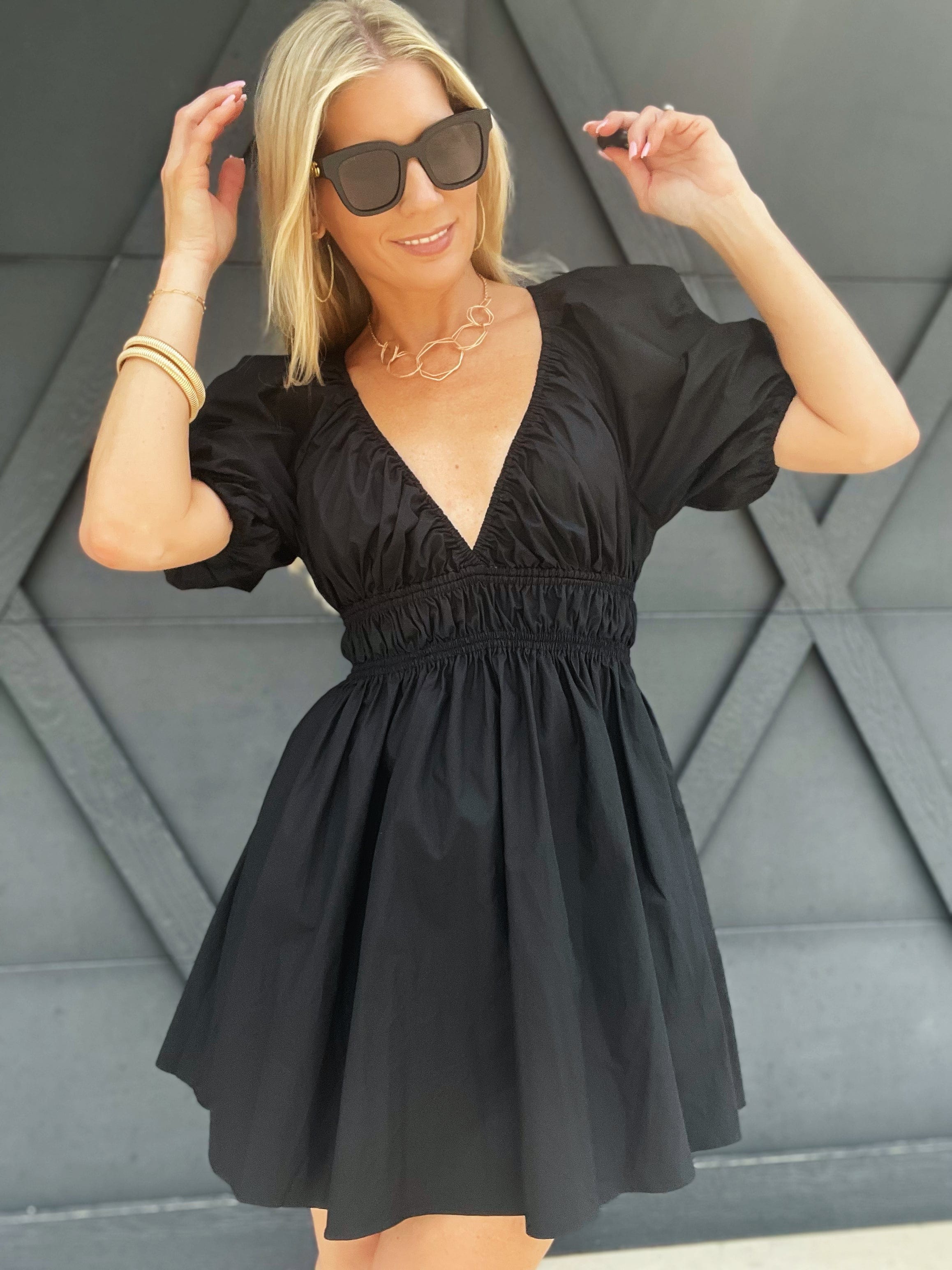 Valerie Mini Dress In Black - Infinity Raine