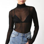 Ivy Mesh Top In Black - Infinity Raine