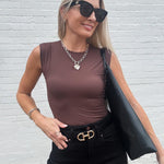 Elena Bodysuit In Brown - Infinity Raine