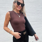 Elena Bodysuit In Brown - Infinity Raine