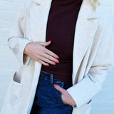 Out Of Town Coat In Ivory - Infinity Raine