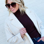 Out Of Town Coat In Ivory - Infinity Raine