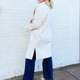 Out Of Town Coat In Ivory - Infinity Raine