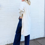 Out Of Town Coat In Ivory - Infinity Raine