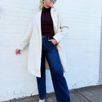 Out Of Town Coat In Ivory - Infinity Raine