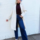 Out Of Town Coat In Ivory - Infinity Raine