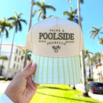 Palms & Poolside - Green Stripe Trucker Hat - Infinity Raine