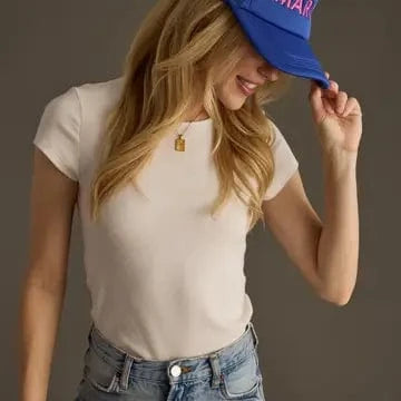 Margs Trucker Hat In Blue - Infinity Raine