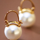 Pearl Drop Earrings In Gold - Infinity Raine