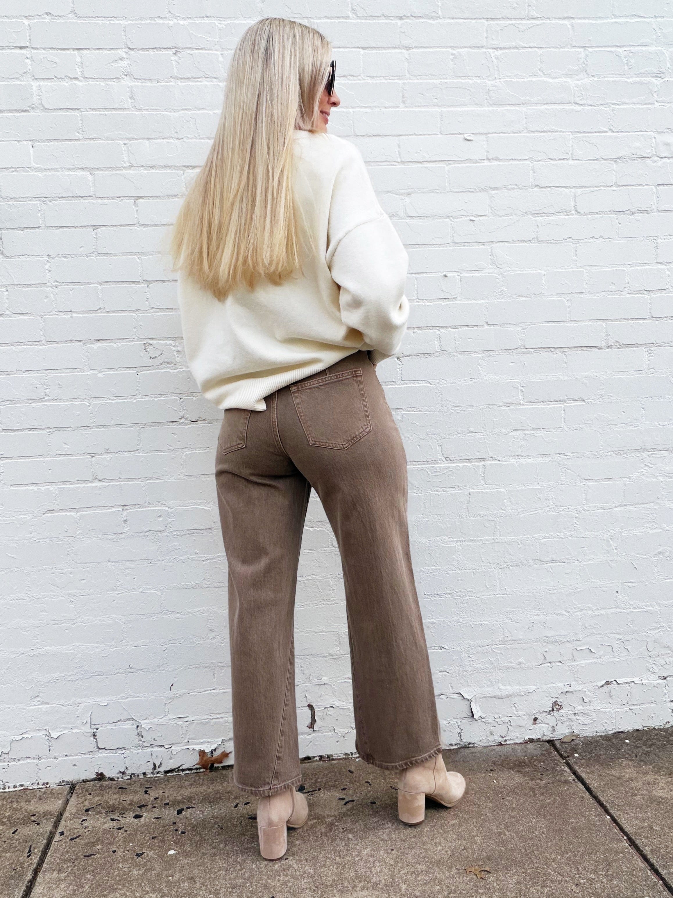 PISTOLA Bottoms - Pants Kyra High Rise Bowed Ankle-Tannin