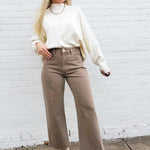 PISTOLA Bottoms - Pants Kyra High Rise Bowed Ankle-Tannin