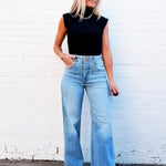 PISTOLA Lana High Rise Ultra Wide Leg Jean In Terrace - Infinity Raine