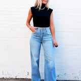 PISTOLA Lana High Rise Ultra Wide Leg Jean In Terrace - Infinity Raine