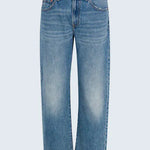PISTOLA Lexi Mid Rise Bowed Straight Jean In Metropolis - Infinity Raine