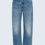 PISTOLA Lexi Mid Rise Bowed Straight Jean In Metropolis - Infinity Raine