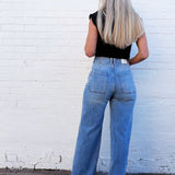 PISTOLA Lana High Rise Ultra Wide Leg Jean In Terrace - Infinity Raine