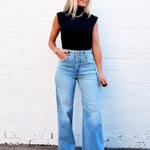 PISTOLA Lana High Rise Ultra Wide Leg Jean In Terrace - Infinity Raine