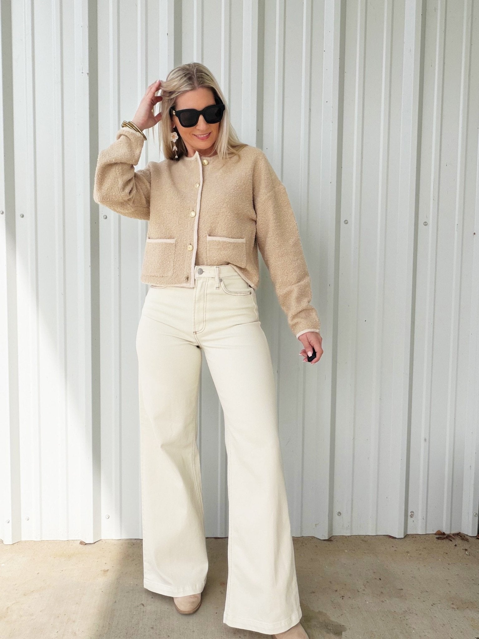 Pistola Lana High Rise Wide Leg Jean in Ecru – Infinity Raine