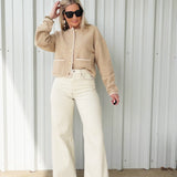 Pistola Lana High Rise Wide Leg Jean in Ecru - Infinity Raine