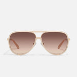 QUAY High Profile Bone Sunnies - Infinity Raine