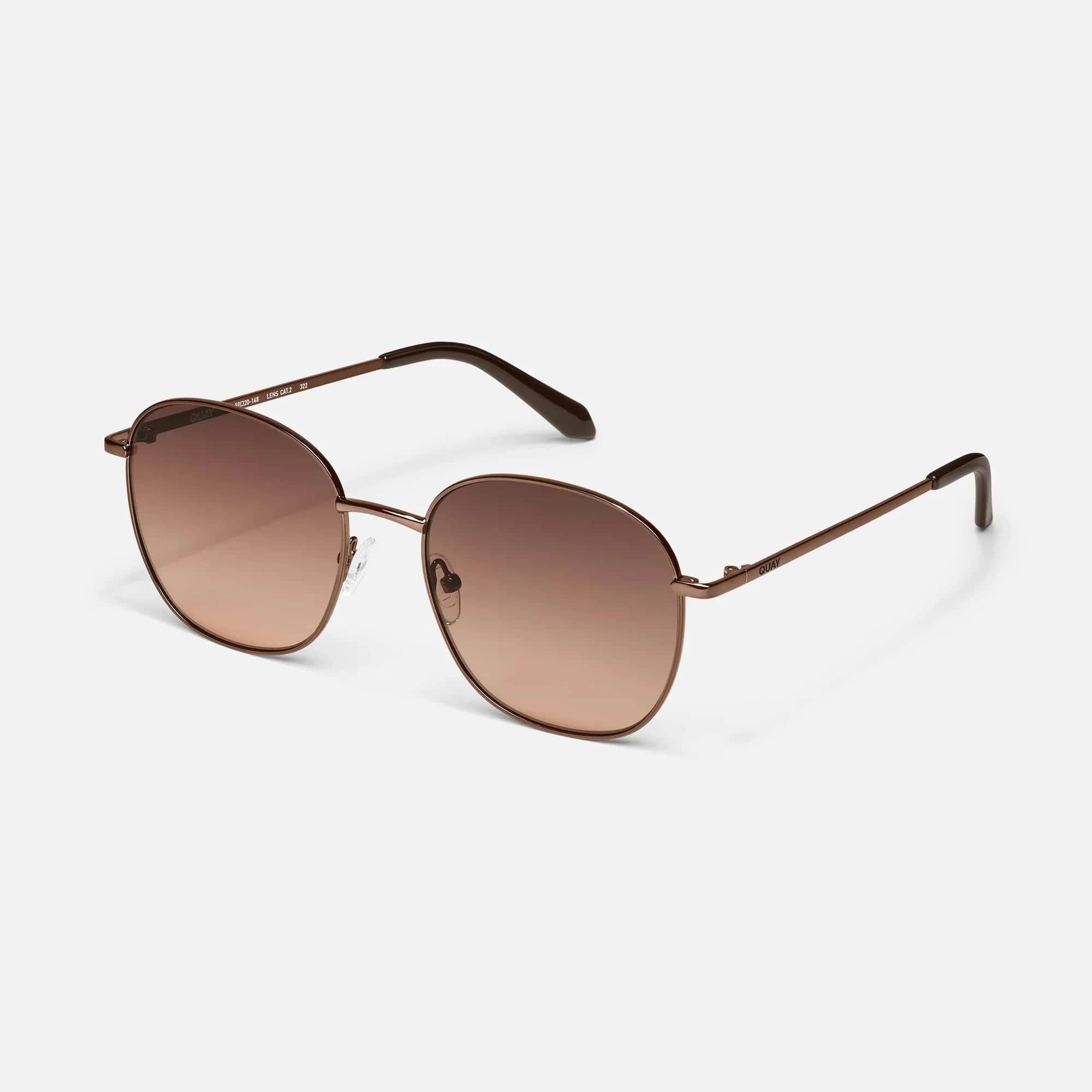QUAY Jezabell Sunnies In Chocolate - Infinity Raine