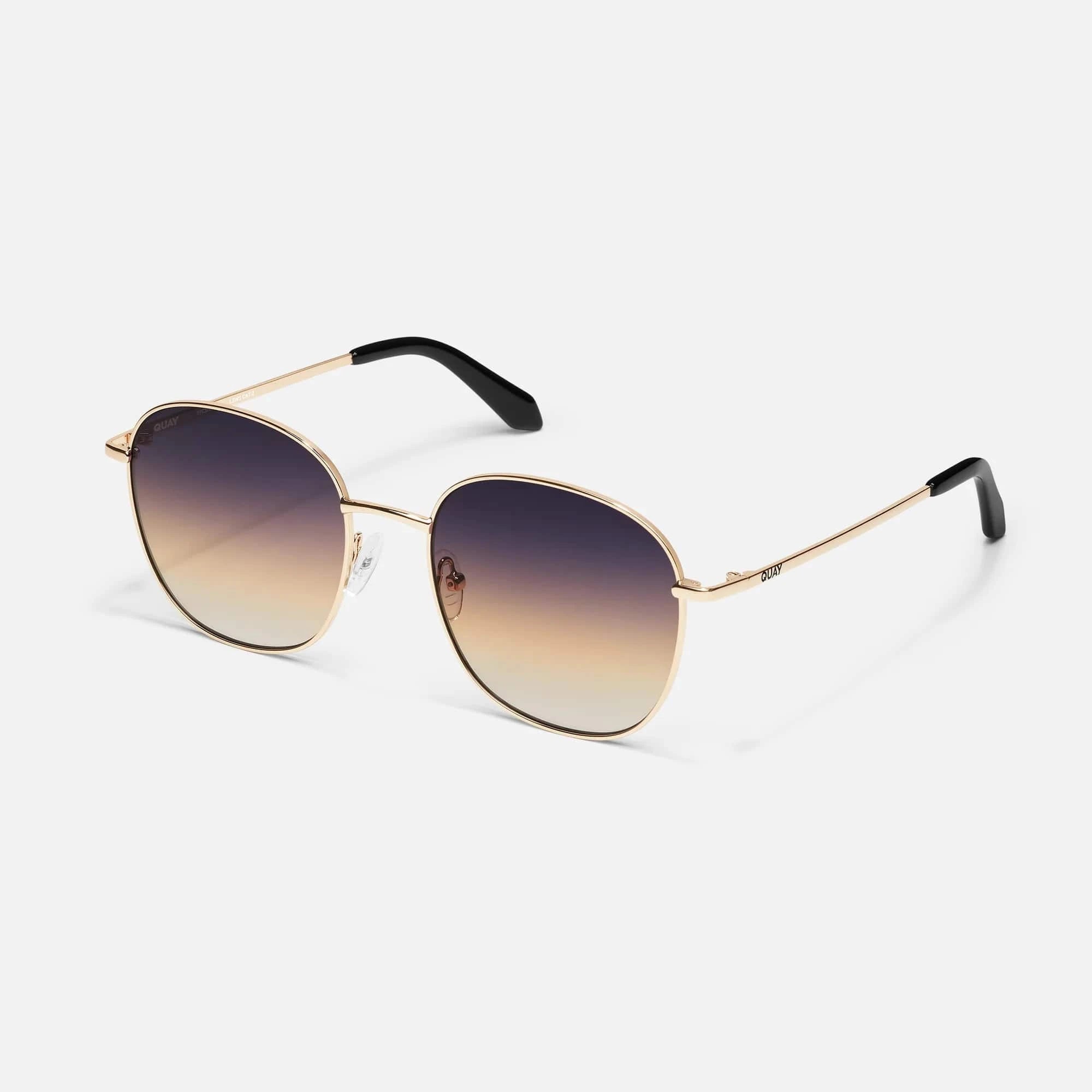 QUAY Jezabell Sunnies In Gold Poppy - Infinity Raine