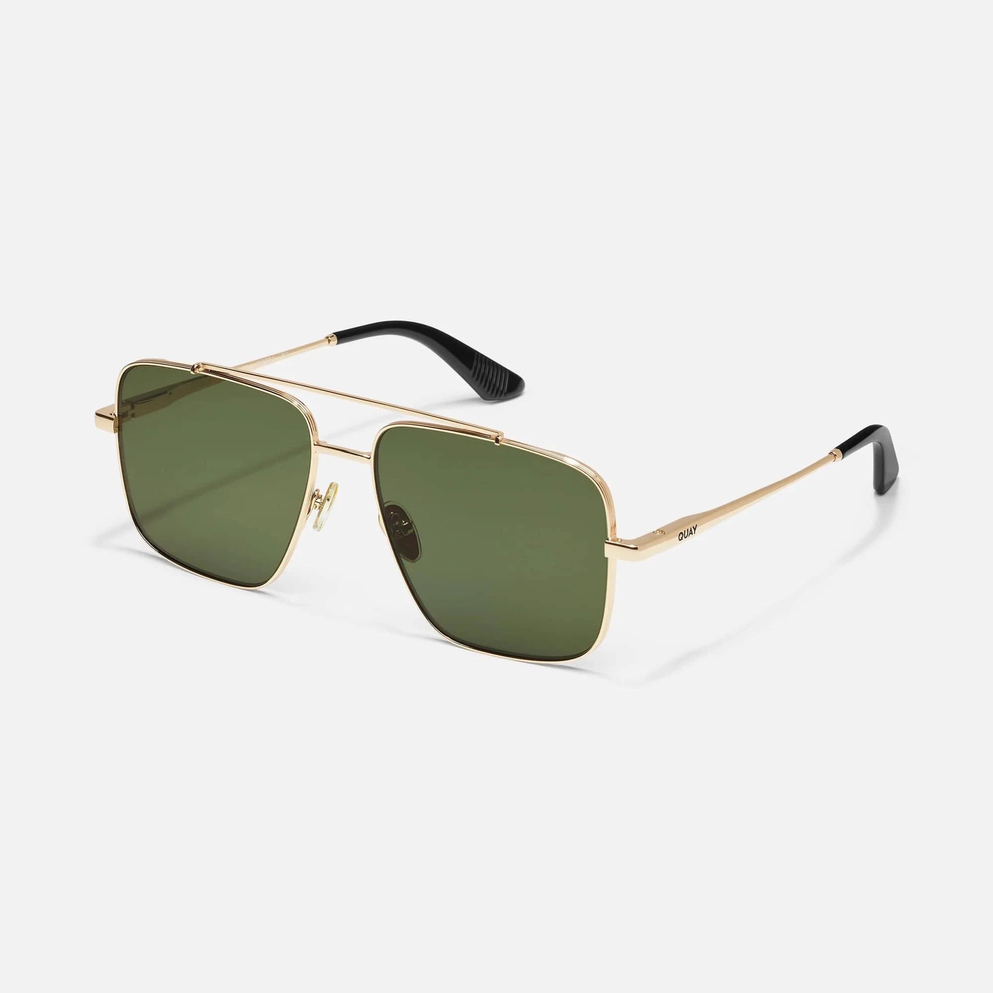QUAY Level Out Green Sunnies - Infinity Raine