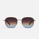 QUAY Big Time Sunnies In Chocolate Blue - Infinity Raine
