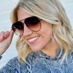 QUAY High Key Extra Large Sunnies - Infinity Raine