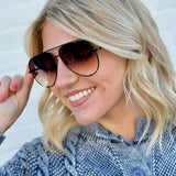 QUAY High Key Extra Large Sunnies - Infinity Raine