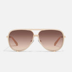 QUAY High Profile Bone Sunnies - Infinity Raine