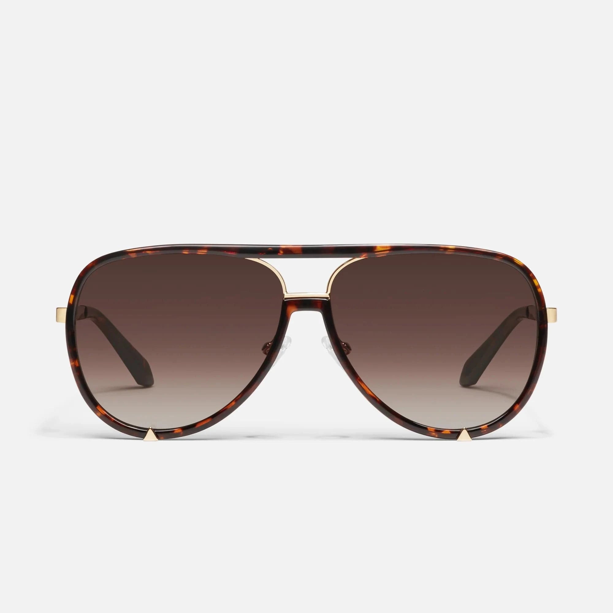 QUAY High Profile Sunnies In Dark Tort - Infinity Raine