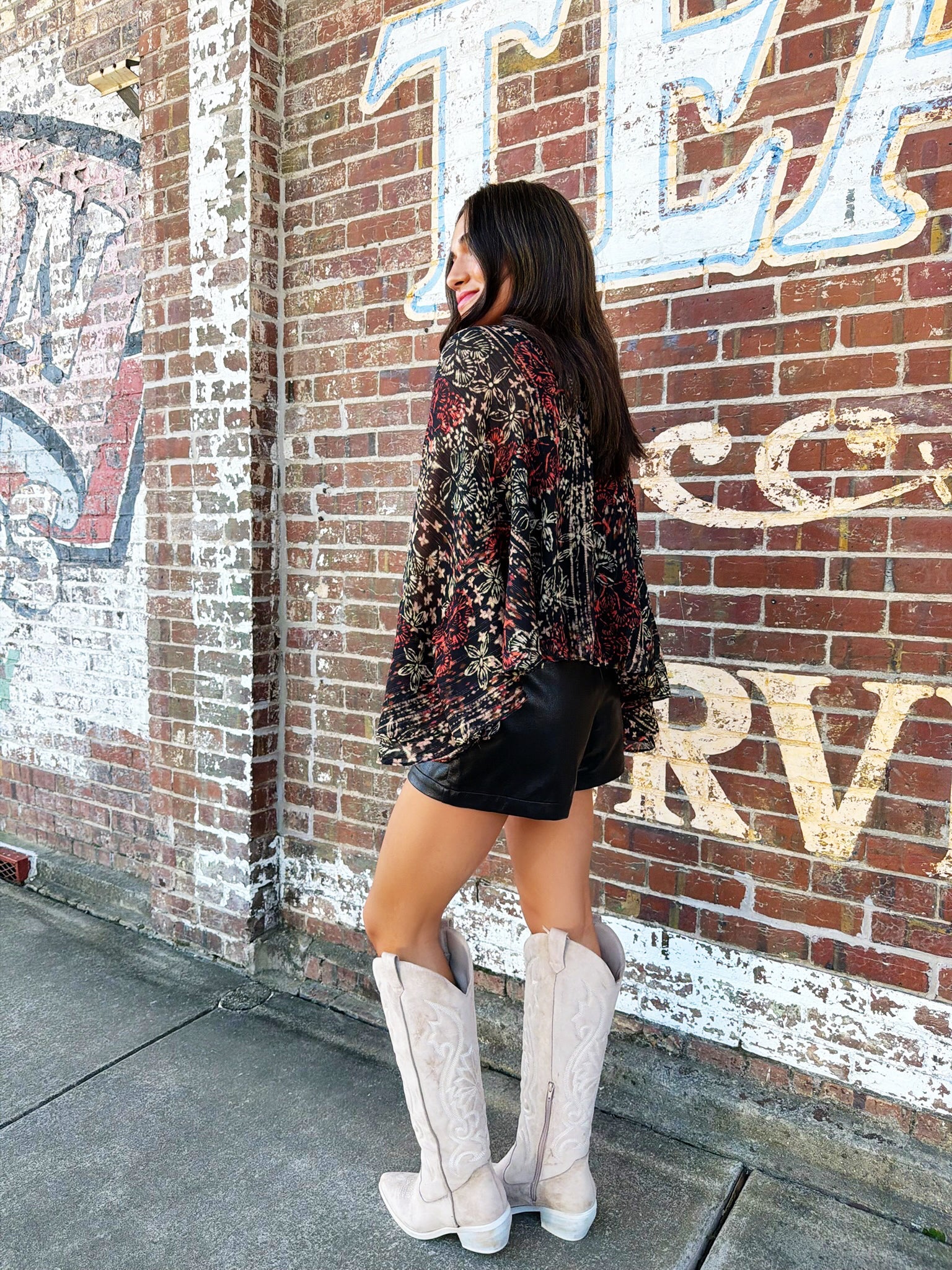 Radiant Nights Blouse In Black Multi - Infinity Raine