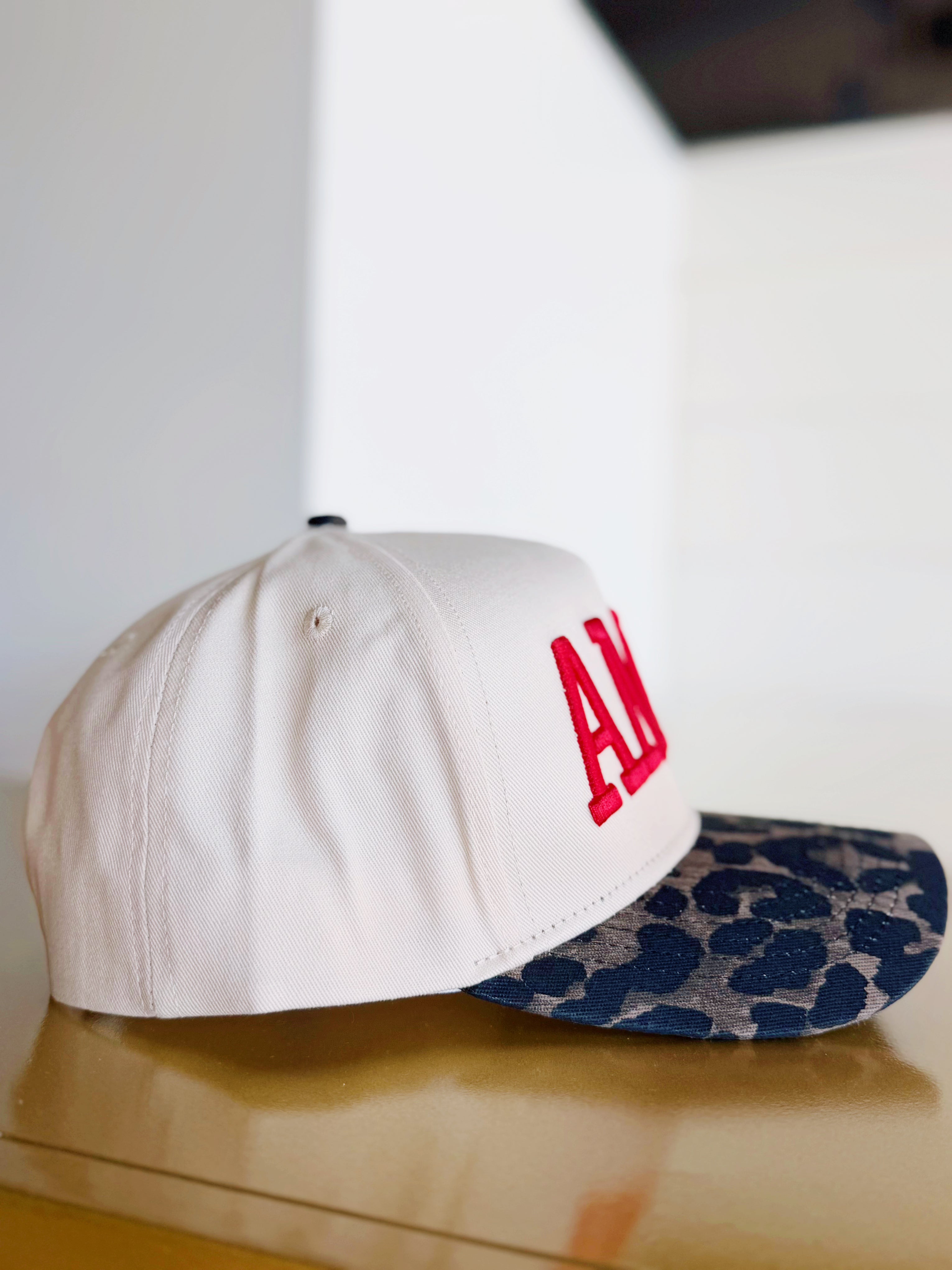 Amen Leopard Vintage Hat In Red - Infinity Raine