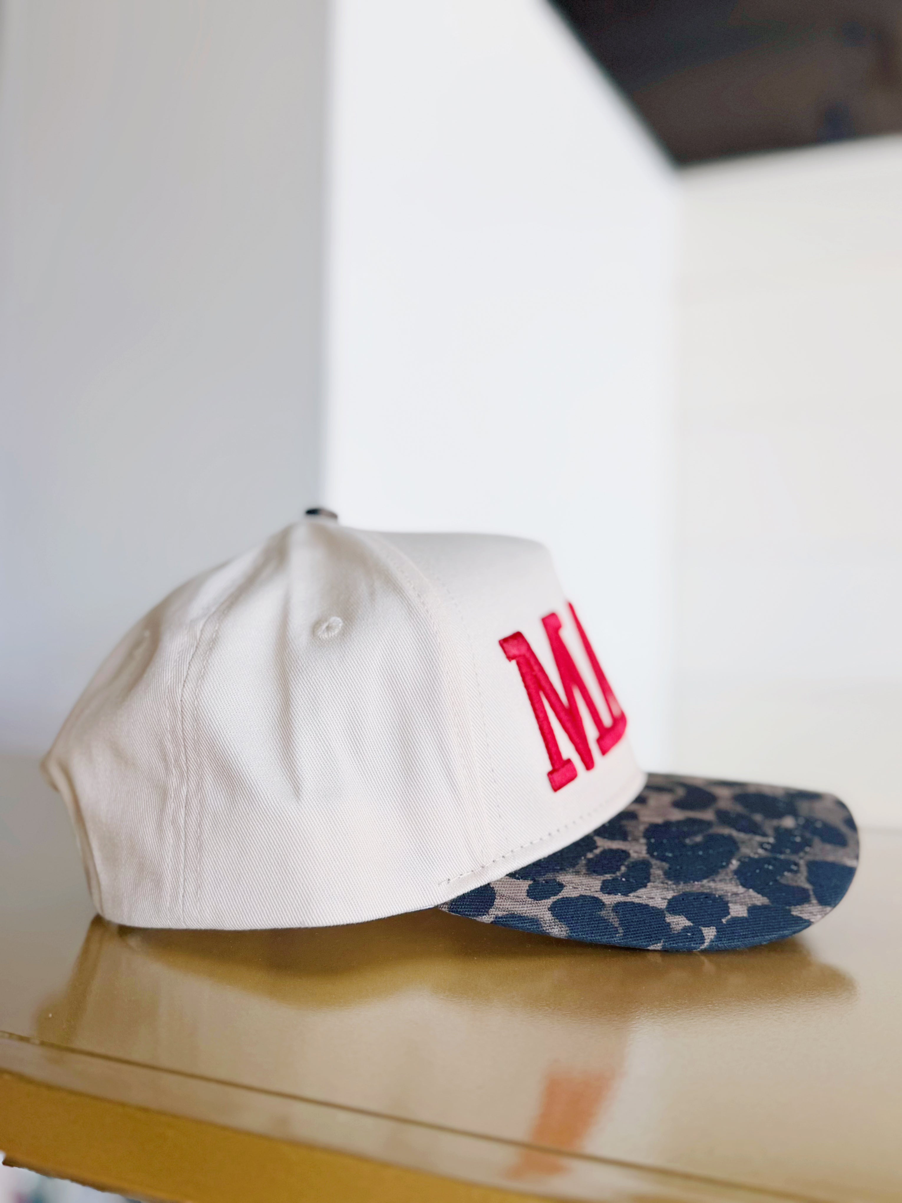 Mama Leopard Vintage Hat In Red - Infinity Raine