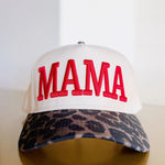 Mama Leopard Vintage Hat In Red - Infinity Raine