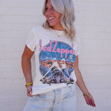 Heavy Metal Band Tee In White - Infinity Raine