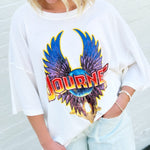 Journey Graphic Tee In Pearl - Infinity Raine