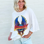 Journey Graphic Tee In Pearl - Infinity Raine
