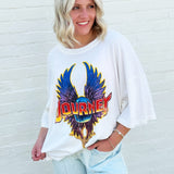 Journey Graphic Tee In Pearl - Infinity Raine