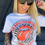 Rolling Stones Tee In Brown Tie Dye - Infinity Raine