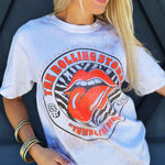 Rolling Stones Tee In Brown Tie Dye - Infinity Raine