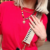 Relaxed Crop Tee In Samba Red - Infinity Raine