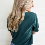 RicherPoorer Relaxed Crop Tee In Rainforest - Infinity Raine