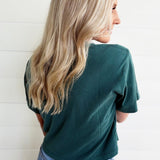 RicherPoorer Relaxed Crop Tee In Rainforest - Infinity Raine