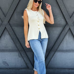 Risen Crop Mild Barrel Jeans In Medium Wash - Infinity Raine