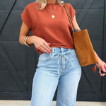 Risen High Rise Wide Jeans With Waist String Details In Light - Infinity Raine